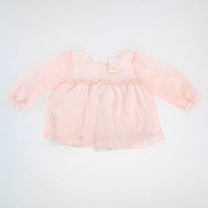 cc.bates Girls Pink | White | Floral Blouse size: 12 Months